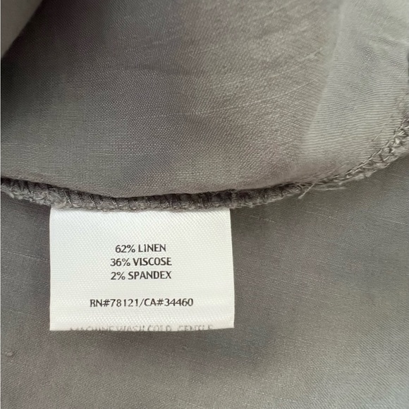 Eileen Fisher Sleeveless Dress Linen Viscose Blend Size L - Picture 10 of 11